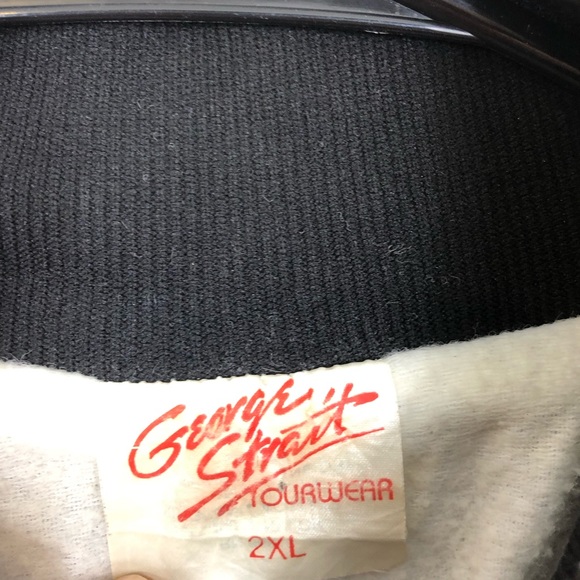 Vintage George Strait Satin Tour Jacket Sz 2XL - Picture 6 of 11